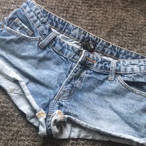 Denim shorts